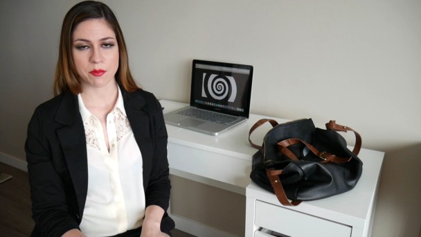 Blowjob long hair secretary curvy