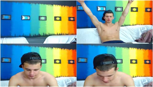 Chris muscles show on cam