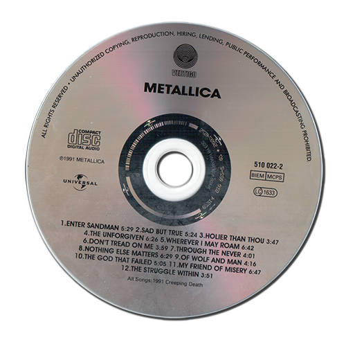 Image cue lossless. Metallica 1991 альбом. Metallica Metallica 1991. Metallica 1991 CD. Металлика 1991 обложка.