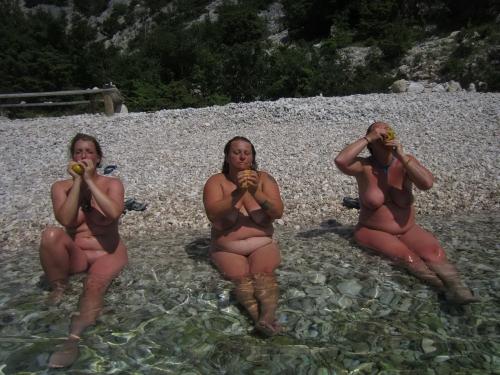 Girlfriends At The Nudist Beach