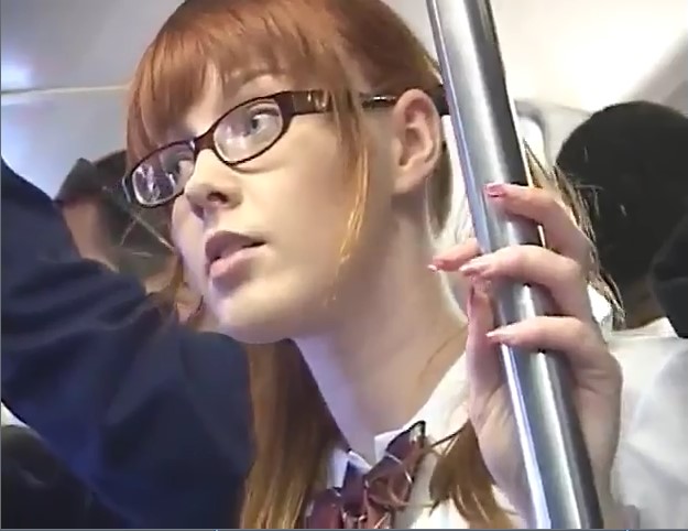 Japanese schoolgirl Marie McCray finger fucked in bus